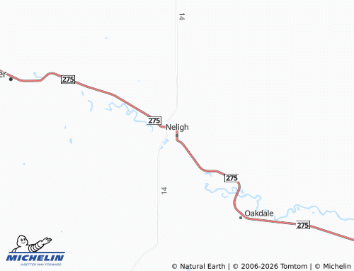 Mapa MICHELIN Neligh - ViaMichelin