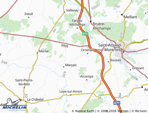 MICHELIN Beau map - ViaMichelin