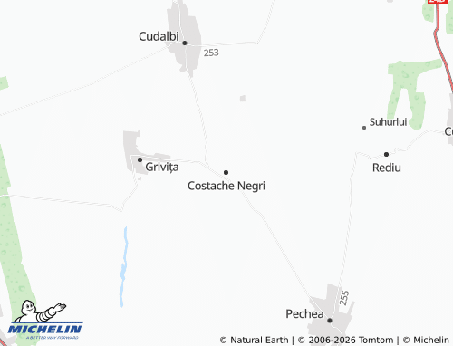 MICHELIN Costache Negri map - ViaMichelin