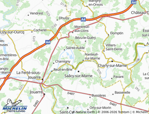 Mapa MICHELIN Courcelles - ViaMichelin