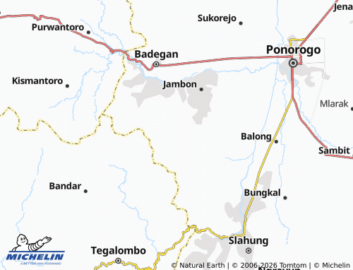 Carte MICHELIN Sidoharjo - ViaMichelin