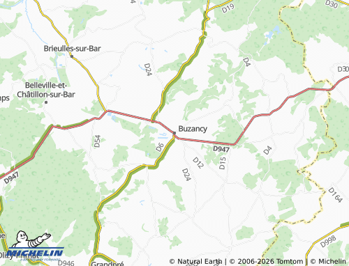 Mappa MICHELIN Buzancy - ViaMichelin