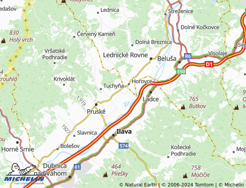 MICHELIN Dulov map - ViaMichelin
