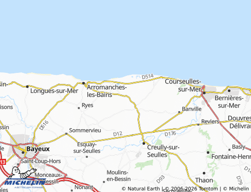 MICHELIN Meuvaines map - ViaMichelin