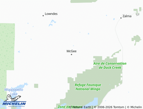 Mapa MICHELIN McGee - ViaMichelin