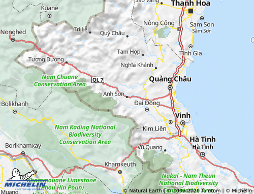 MICHELIN Anh Sơn map - ViaMichelin