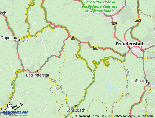 MICHELIN Holzwald map - ViaMichelin