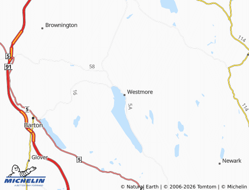 Kaart MICHELIN Westmore - ViaMichelin