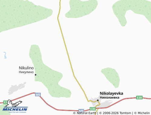 MICHELIN-Landkarte Ponika - ViaMichelin