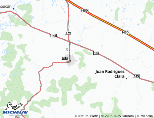 Mapa MICHELIN Unión Regional El Esfuerzo de Isla - ViaMichelin