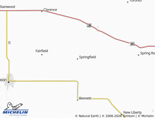 Mappa MICHELIN Springfield - ViaMichelin