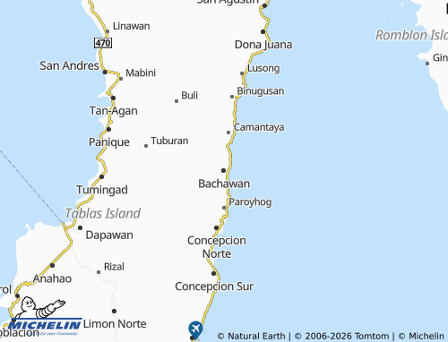 Mappa MICHELIN Bachawan - ViaMichelin