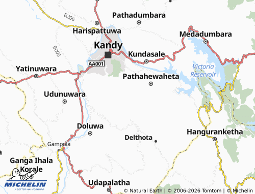 MICHELIN Ethulgama West map - ViaMichelin