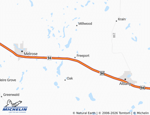 Mapa MICHELIN Freeport - ViaMichelin