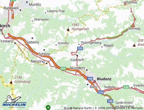 MICHELIN-Landkarte Thüringen - ViaMichelin