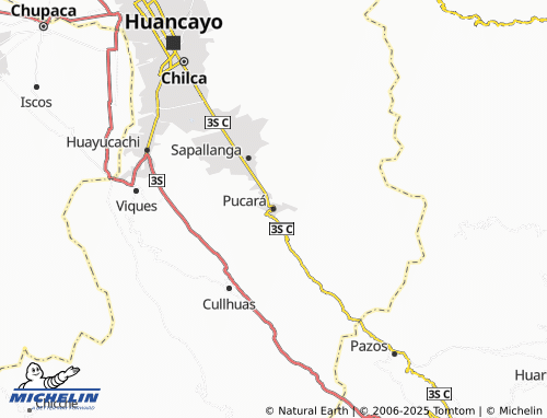 MICHELIN Pucará map - ViaMichelin