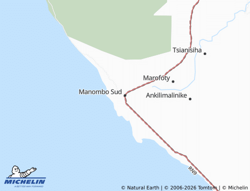 Mappa MICHELIN Manombo Sud - ViaMichelin