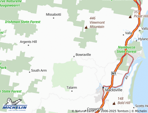 MICHELIN Bowraville map - ViaMichelin