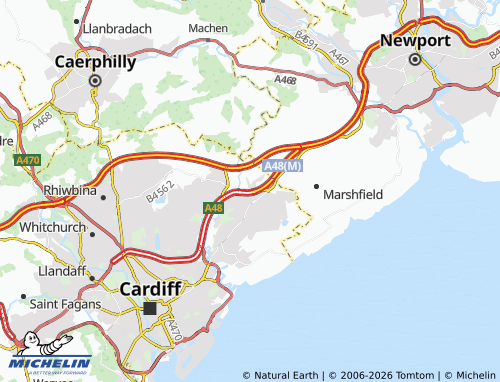 Mappa MICHELIN Old Saint Mellons - ViaMichelin