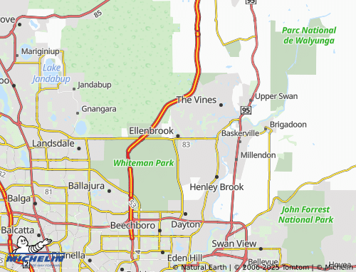 MICHELIN Ellenbrook map - ViaMichelin