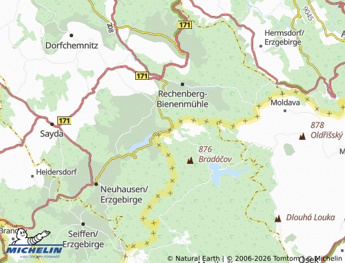 Mappa MICHELIN Český Jiřetín - ViaMichelin