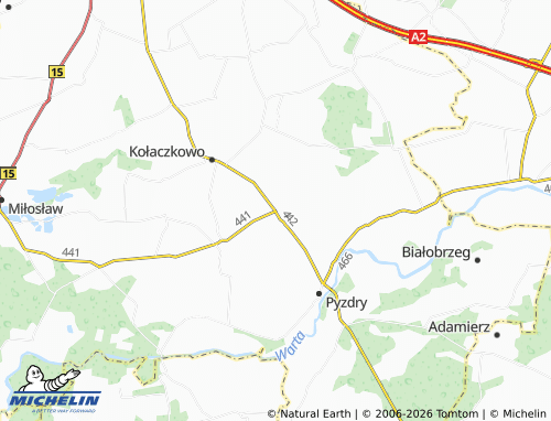 Carte MICHELIN Borzykowo - ViaMichelin