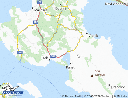 Mapa MICHELIN Kornić - ViaMichelin