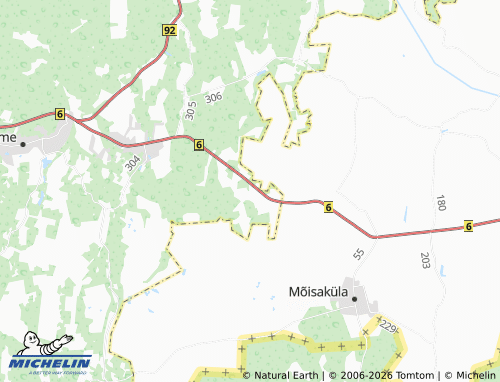 Mappa MICHELIN Mustla - ViaMichelin