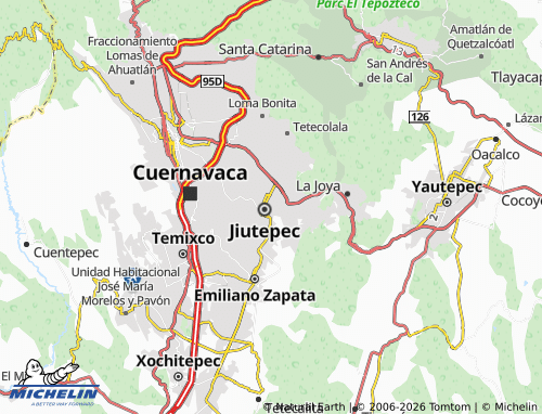 MICHELIN Joyas de Jiutepec map - ViaMichelin