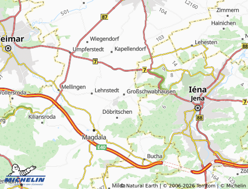 MICHELIN Großschwabhausen map - ViaMichelin