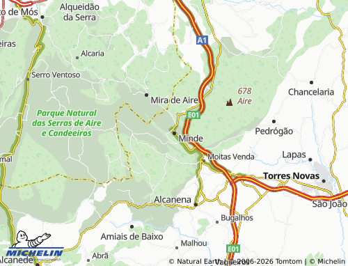 MICHELIN Minde map - ViaMichelin