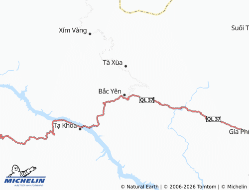 Mapa MICHELIN Bắc Yên - ViaMichelin