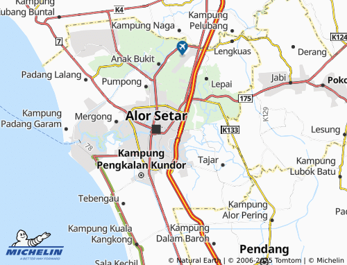 MICHELIN Taman Intan map - ViaMichelin
