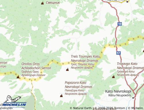 Mappa MICHELIN Nova Lovcha - ViaMichelin