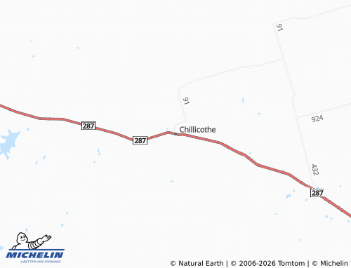Mapa MICHELIN Chillicothe - ViaMichelin