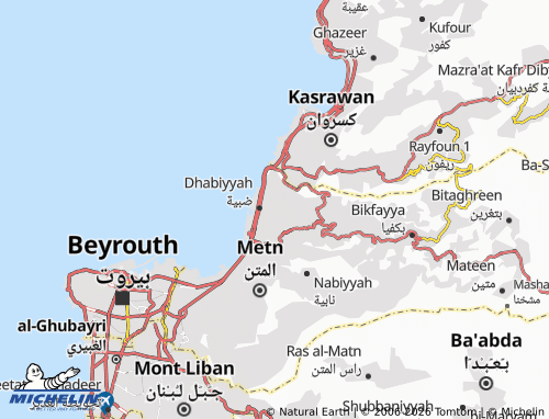 Kaart MICHELIN Mazra'at Deer Awkar - ViaMichelin