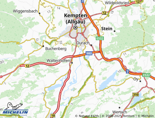 MICHELIN-Landkarte Fischen - ViaMichelin