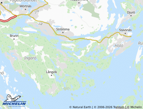 MICHELIN Långstrandsudd map - ViaMichelin