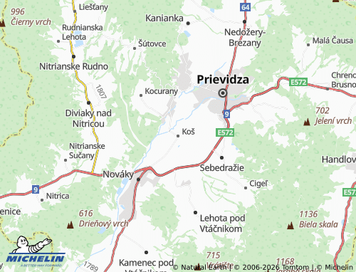 MICHELIN Koš map - ViaMichelin