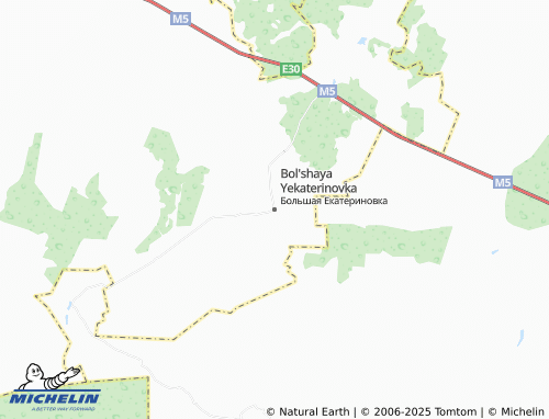 MICHELIN Bol'shaya Yekaterinovka map - ViaMichelin