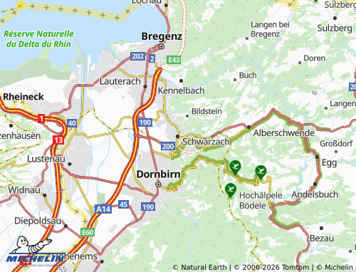 Mapa MICHELIN Schwarzach - ViaMichelin