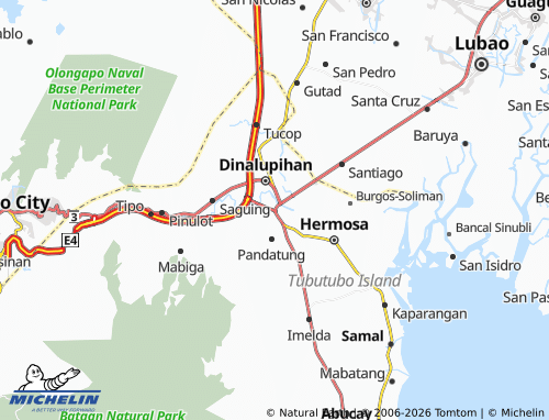 MICHELIN Palihan map - ViaMichelin