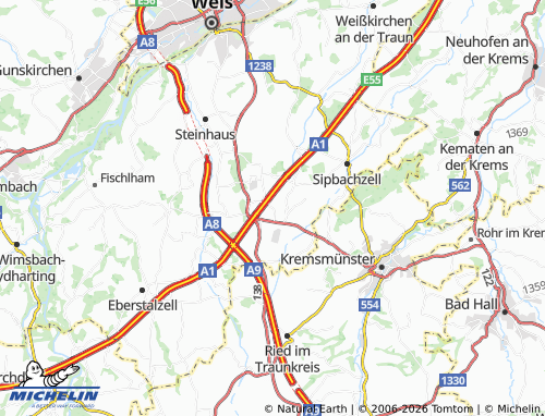 MICHELIN Andlgrub map - ViaMichelin