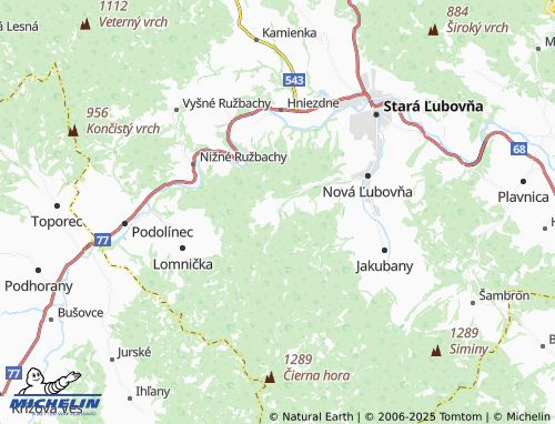 MICHELIN-Landkarte Kolačkov - ViaMichelin