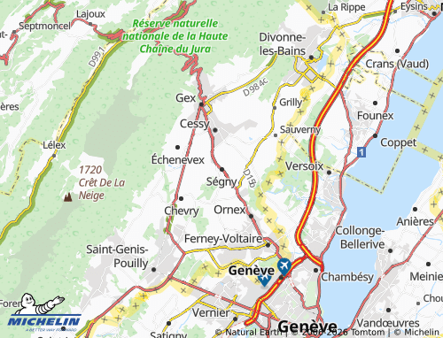 Carte MICHELIN Ségny - ViaMichelin
