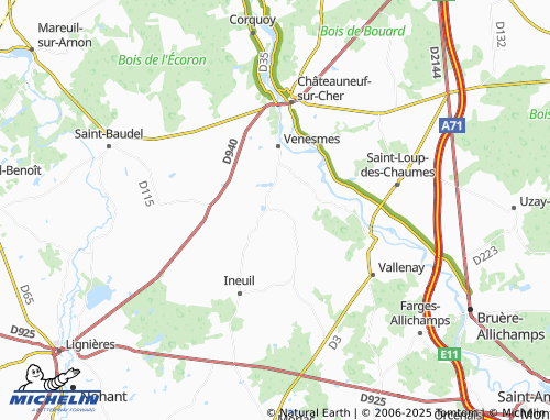 MICHELIN Saint-Symphorien map - ViaMichelin