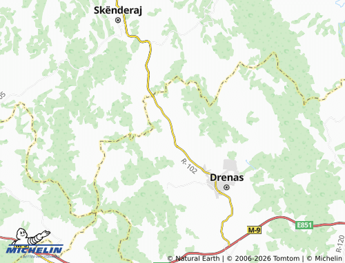 Carte MICHELIN Tërstenik - ViaMichelin