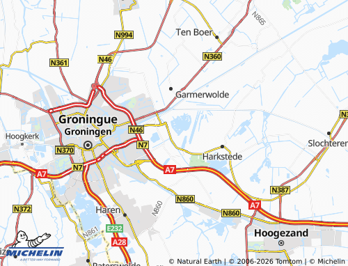 MICHELIN Meerstad map - ViaMichelin
