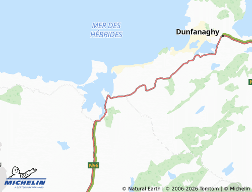 Carte MICHELIN Falcarragh - ViaMichelin