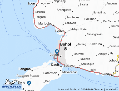 MICHELIN Ubujan map - ViaMichelin